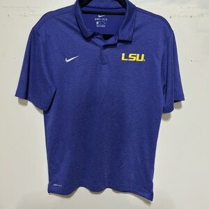 LSU Nike Dri Fit Polo size small